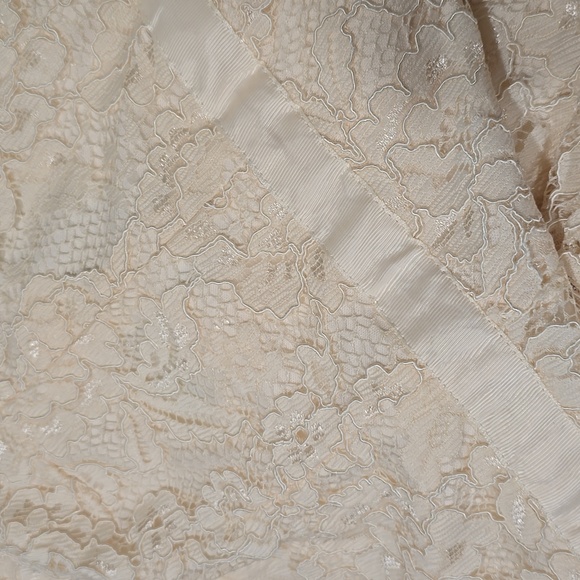 Lulus Bridal Zenith Ivory White Floral Lace Halter Neck Formal Maxi Dress - Picture 10 of 10